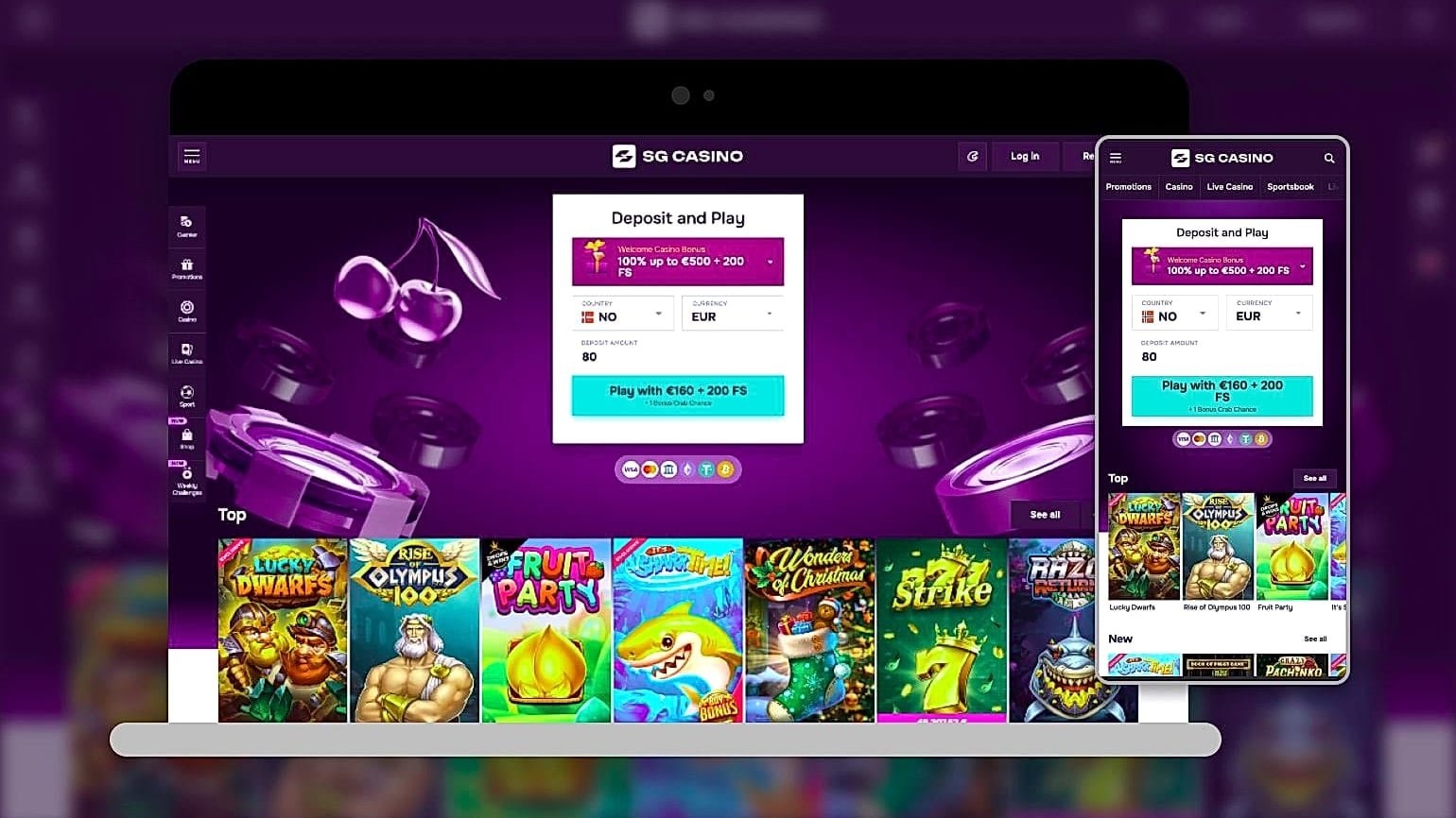 SG Casino méthodes de paiement