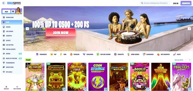 11 300 jeux sur Only Spins : ce qui vaut la peine dans le catalogue
