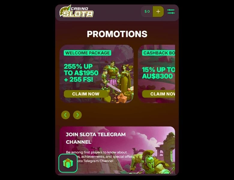 Slota Casino pour les débutants – Inscription et premier dépôt sur Slota Casino : comment ça se passe