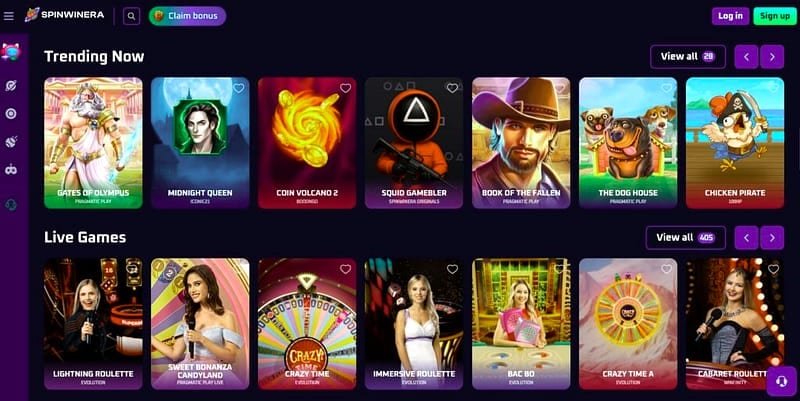 Catalogue Spinwinera : 6000 jeux, 50+ fournisseurs